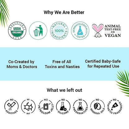 BabyChakra Organic Coconut Oil, Nourishes Hair & Skin, Soothes Diapers Rashes, Unrefined Non Deodorised & Unbleached
