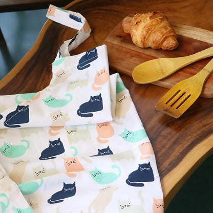 Oak & Lily 100% Cotton Kitchen Apron-Multicolour
