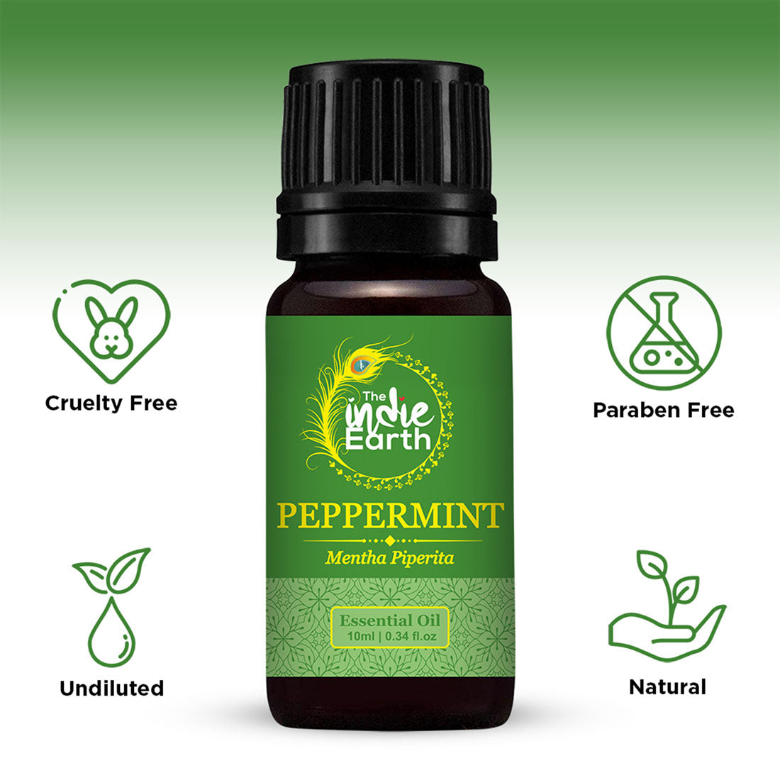 The Indie Earth Peppermint Essential Oil - 10 ml