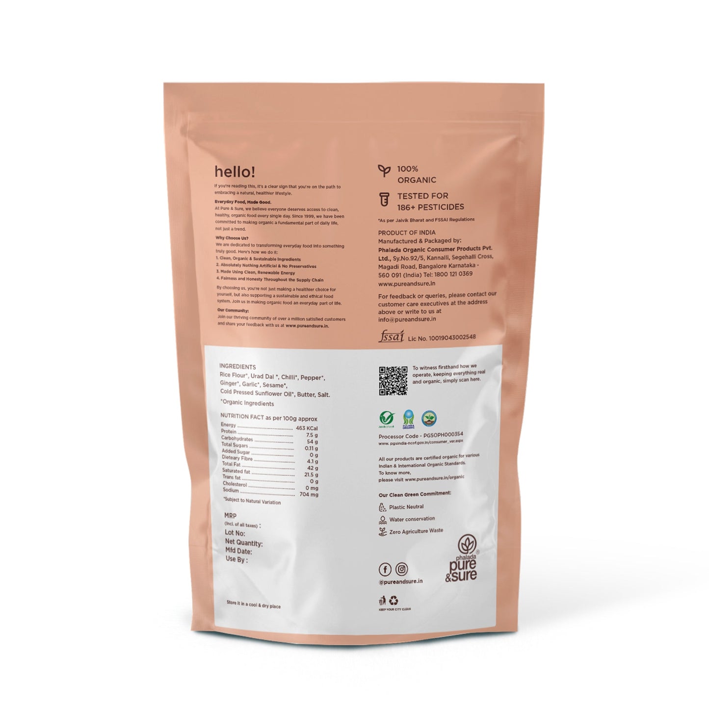 Pure & Sure Organic Peri Peri Chakli