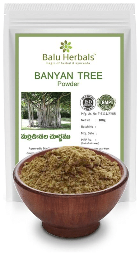 Balu Herbals Banyan Tree Powder - 100 gms