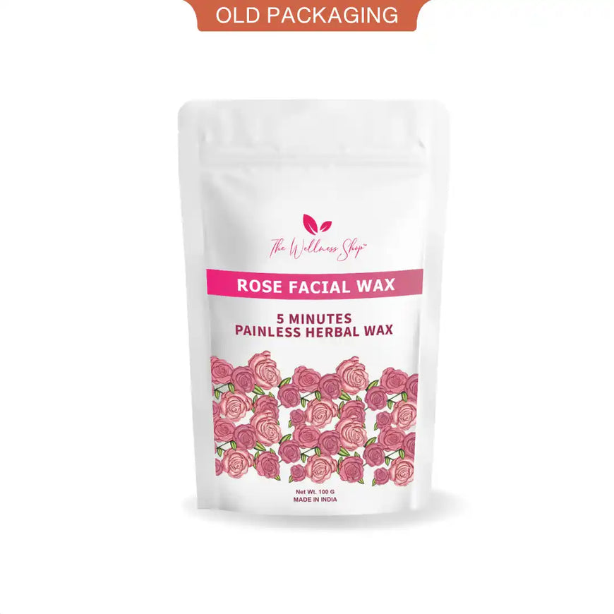 The Wellness Shop Rose Facial Wax Powder  - 100 gms