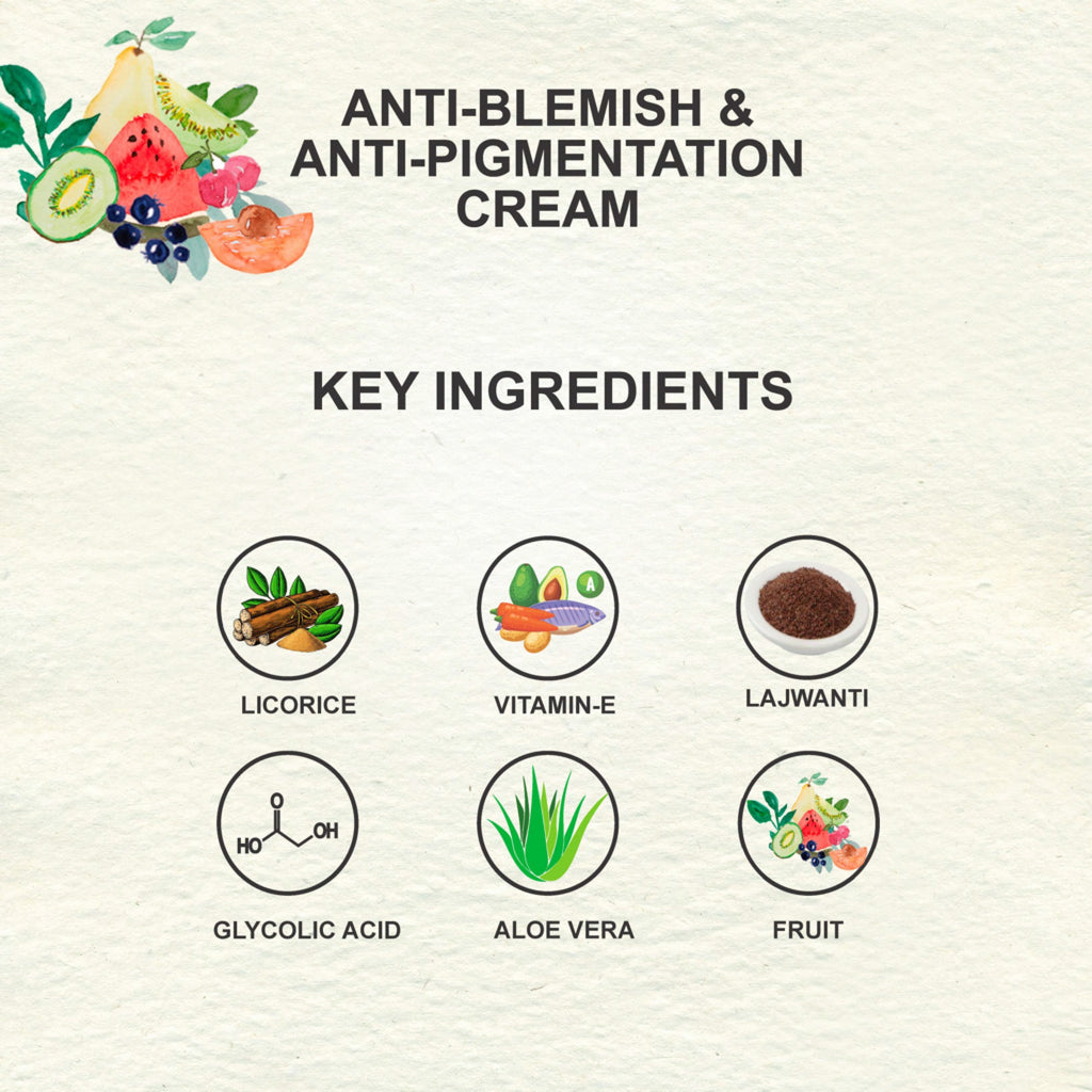Love Earth Anti Blemish & Pigmentation Cream - 50gms