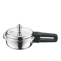 Vinod Platinum Triply Stainless Steel Deep Pan Pressure Cooker Mini with Lid Induction Friendly