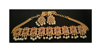 Uncuts & Ruby Neck Choker