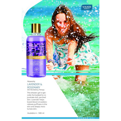 Vaadi Herbals Shower Gel - Heavenly Lavender and Rosemary