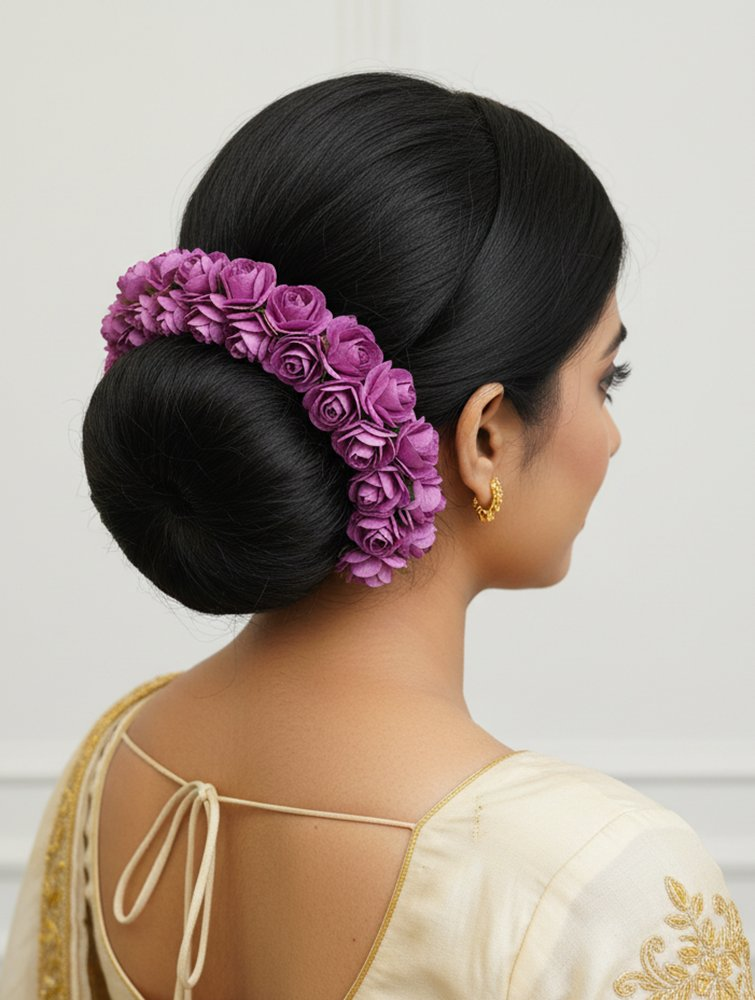 Purple Rose Gajra
