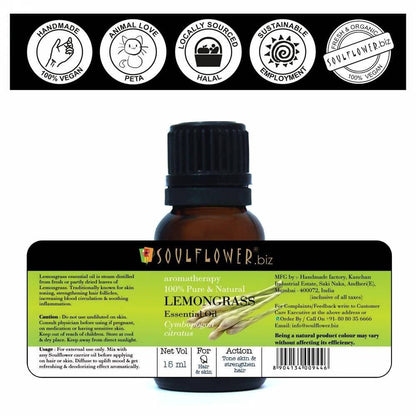 Soulflower Lemongrass Essential Oil