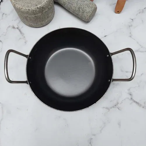 Zishta Pure Iron Flat Bottom Kadai Induction Friendly