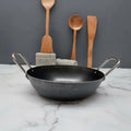 Zishta Pure Iron Flat Bottom Kadai Induction Friendly