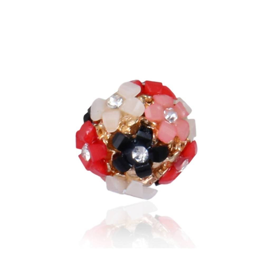 Trendoo Jewelry Gold-Polished Stylish Fancy Party Wear Multi Color Studs