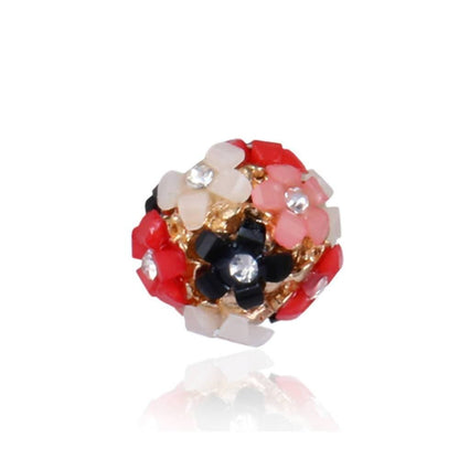 Trendoo Jewelry Gold-Polished Stylish Fancy Party Wear Multi Color Studs