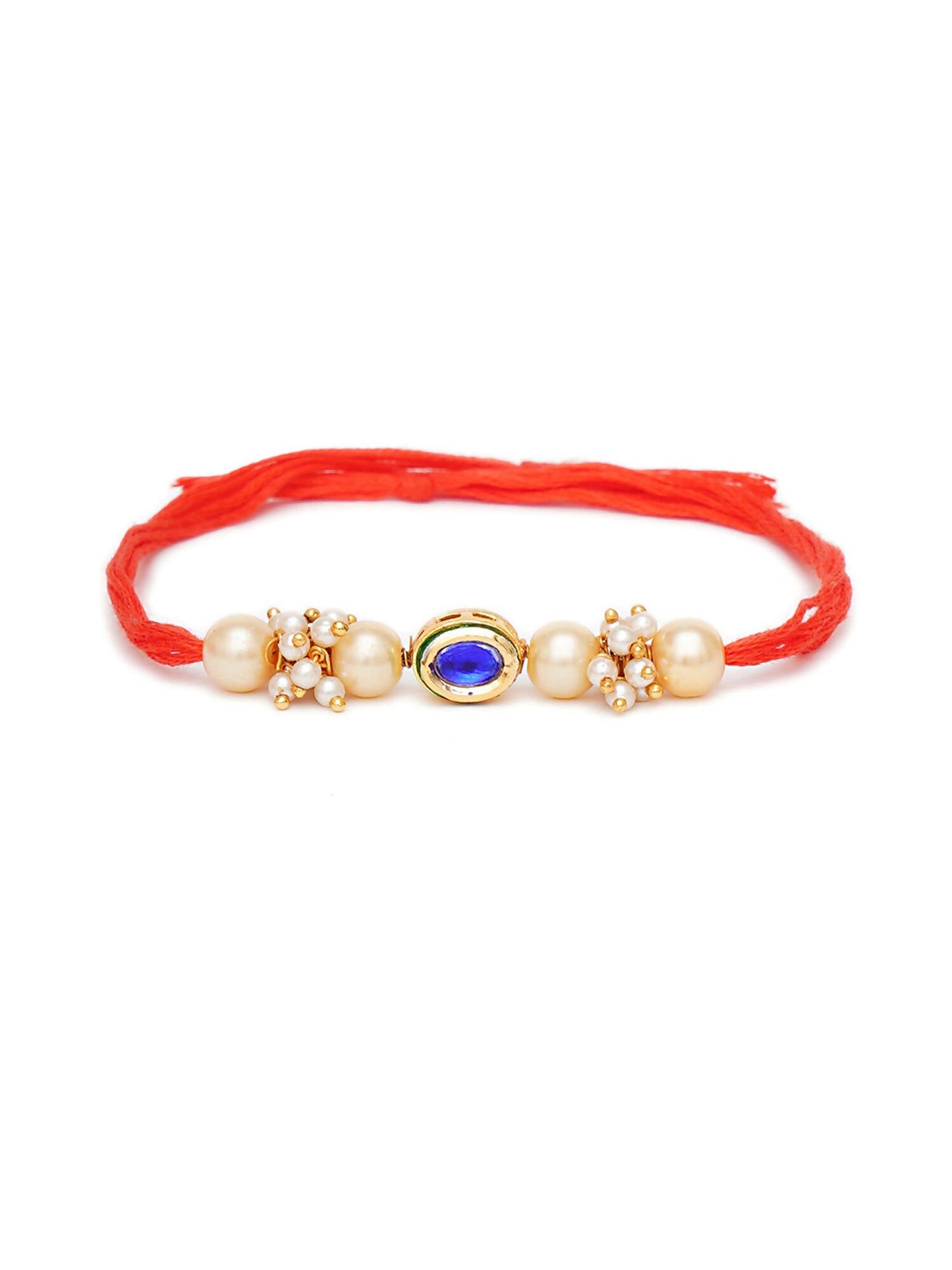 Designer kundan Rakhi - Ruby Raang