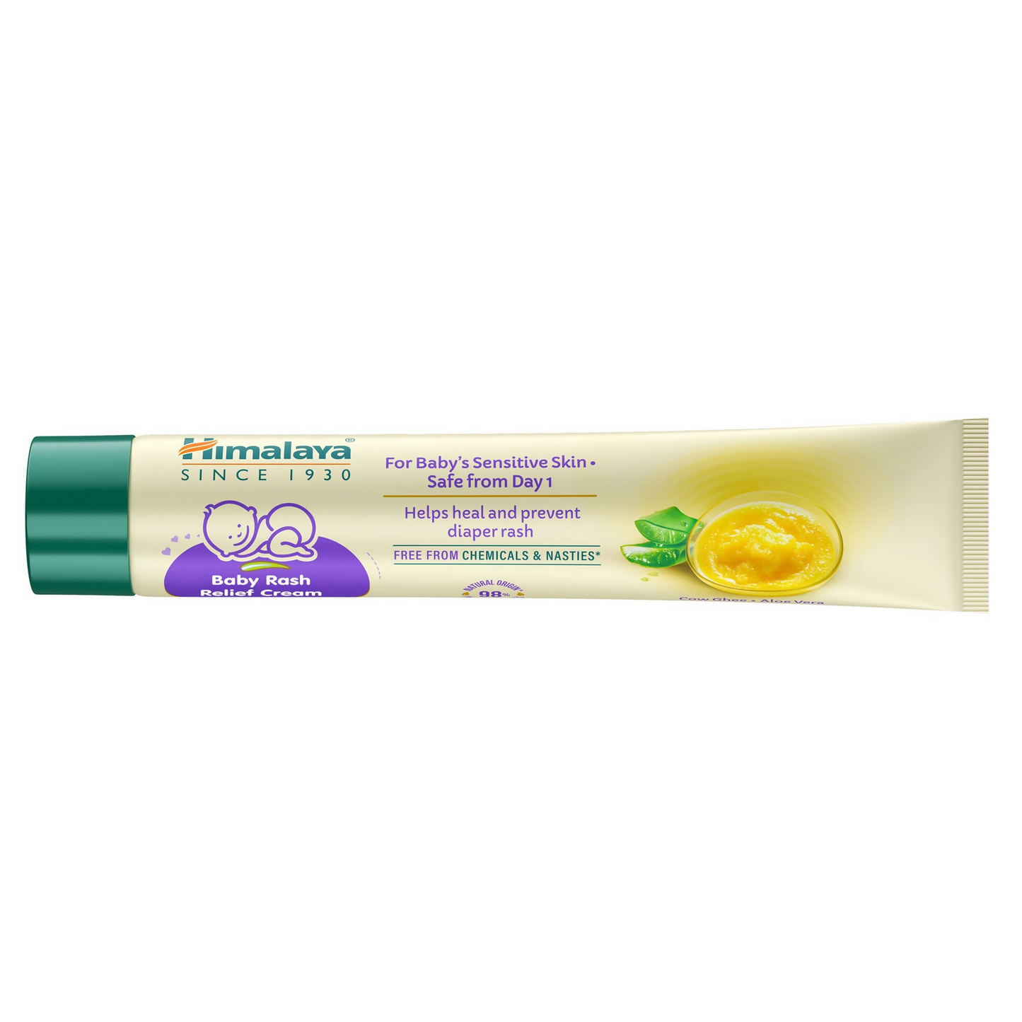 Himalaya Herbals Baby Rash Relief Cream with Pure Cow Ghee