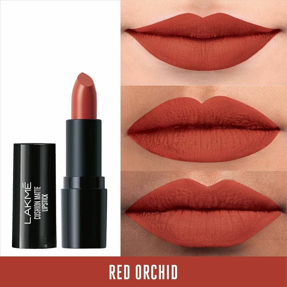 Lakme Cushion Matte Lipstick Red Orchid - 4.5 gms