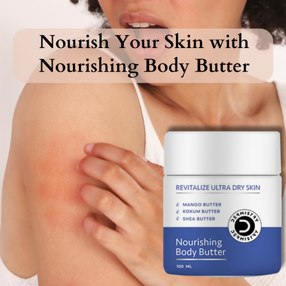 Dermistry Revitalizing Nourishing Body Butter for Ultra Dry & Flaky Skin Mango Kokum & Shea Butter