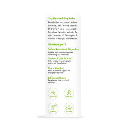 Dr. Morepen Hydrolyte Electrolyte & Vitamin Drink Mix - Lemon Lime