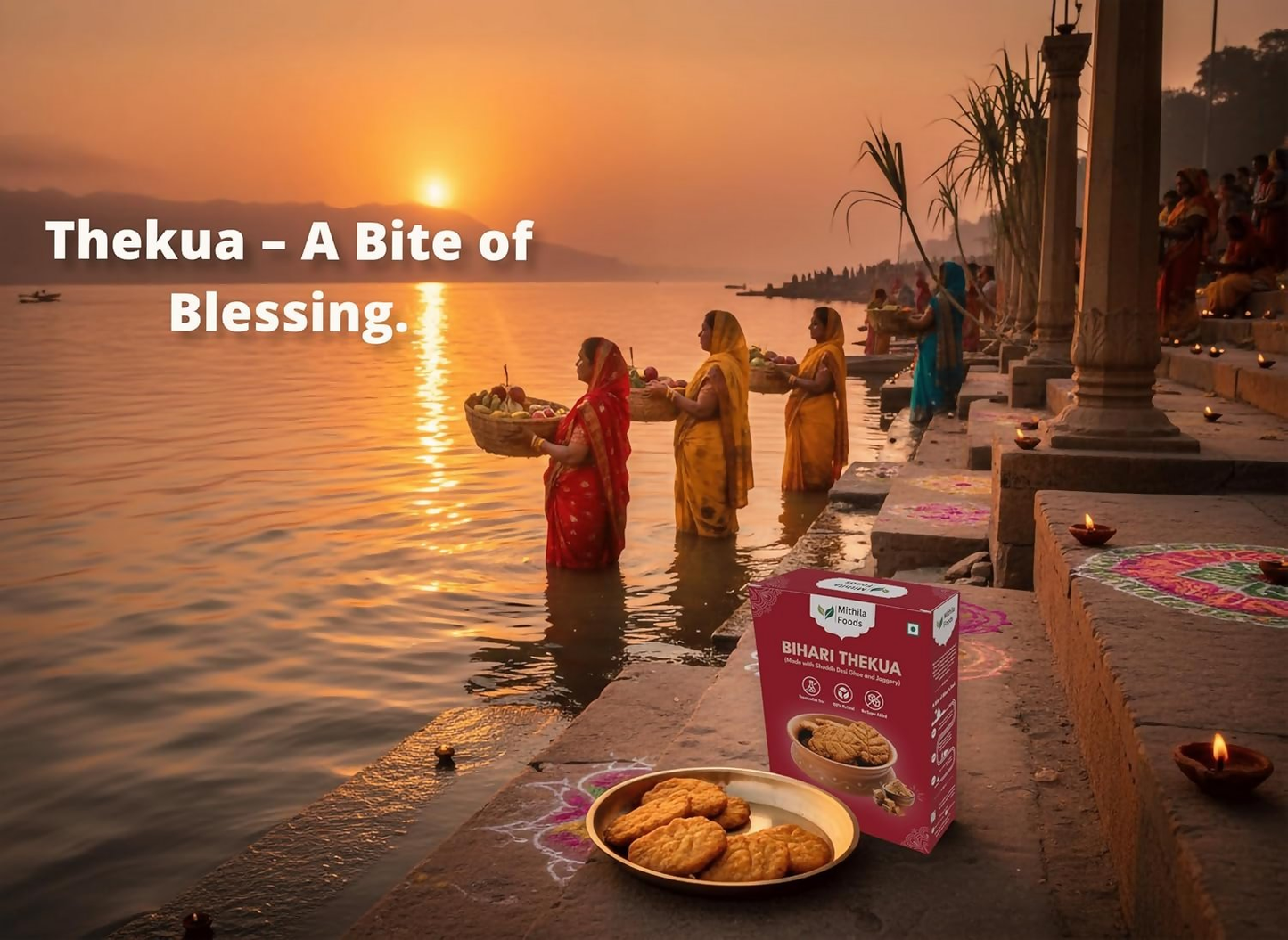 Mithila Foods Thekua With Jaggery & Shuddh Desi Ghee