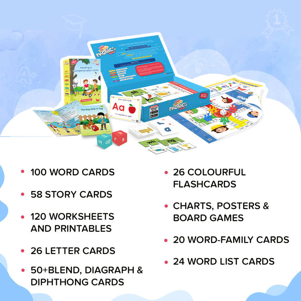 ClassMonitor Phonics Learning Kit with Free Mobile App with Home-Learning Educational kit for Kids of Age 3 Years