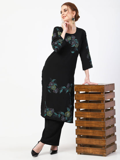 Cheera Kurta Palazzo With Leheria Dupatta Set (CH114KPD)