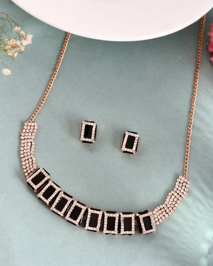 VOJ Women Gold Color stainless steel Jewellery Set
