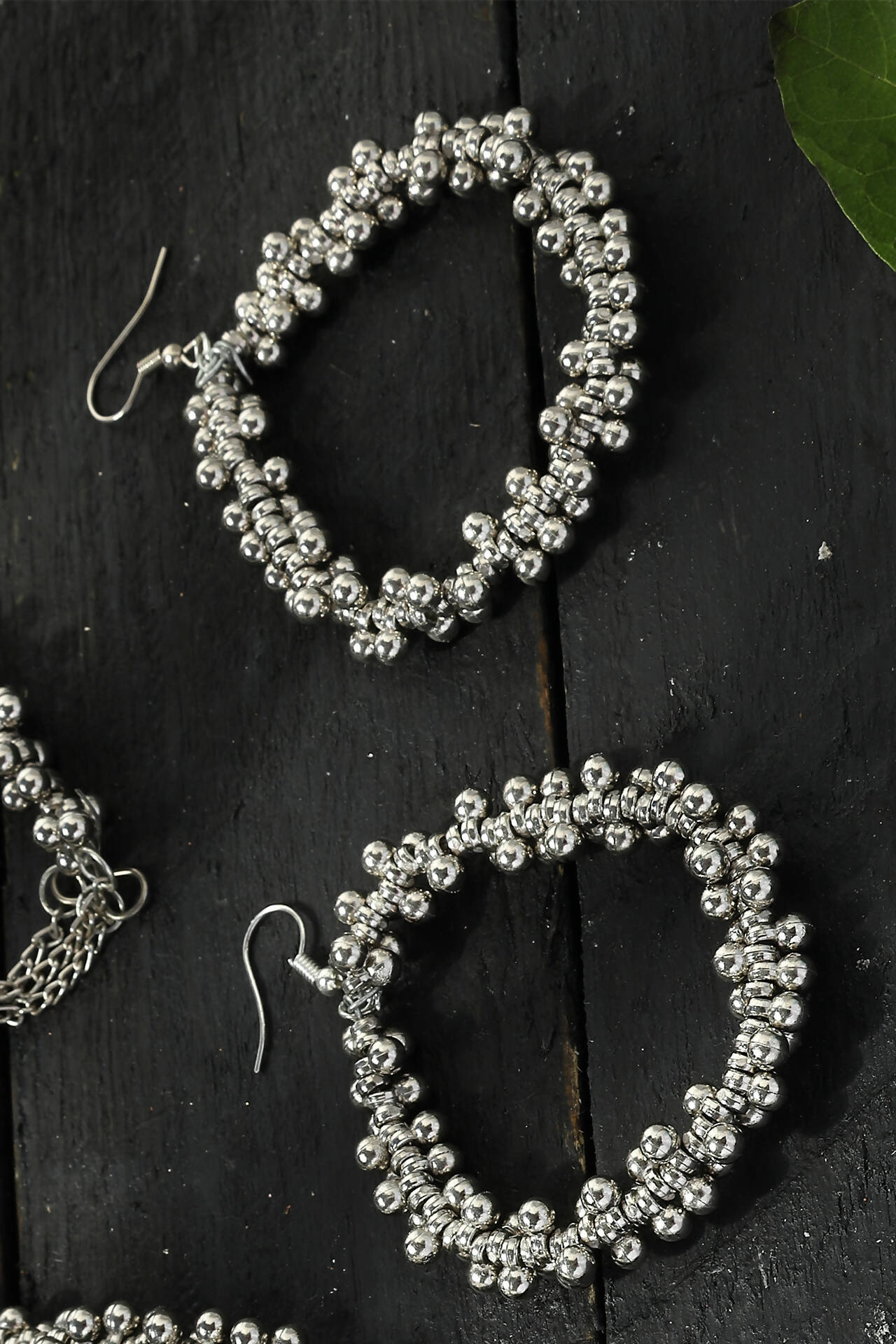Mominos Fashion Johar Kamal Oxidised Silver-Plated Brass Finish Radha Kishan Long Necklace For Women