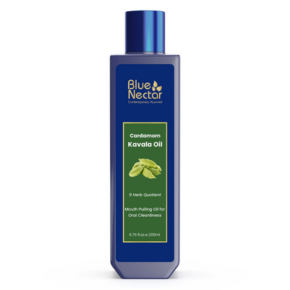 Blue Nectar Cardamom Mint Oil Pulling For Mouth