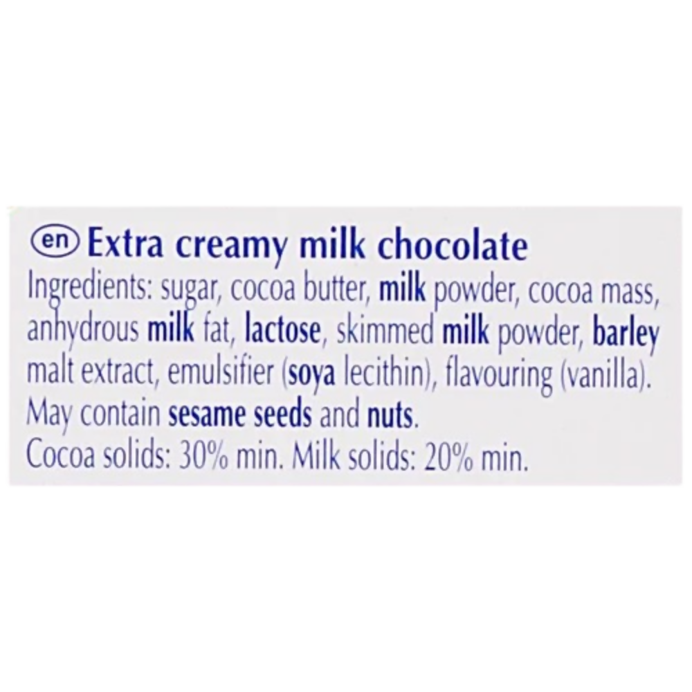 Lindt Excellence Milk Chocolate - Extra Creamy