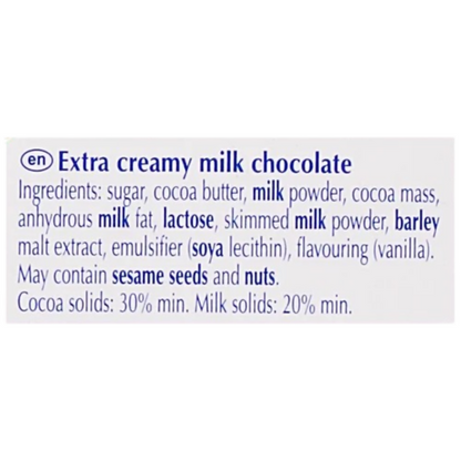 Lindt Excellence Milk Chocolate - Extra Creamy