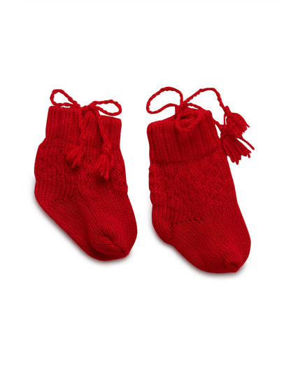 Chutput Kids Cute Red Coloured Solid Pullover Sweater