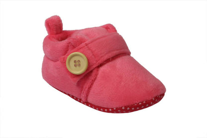 Tiny Bugs Unisex Soft Base Booties - Pink