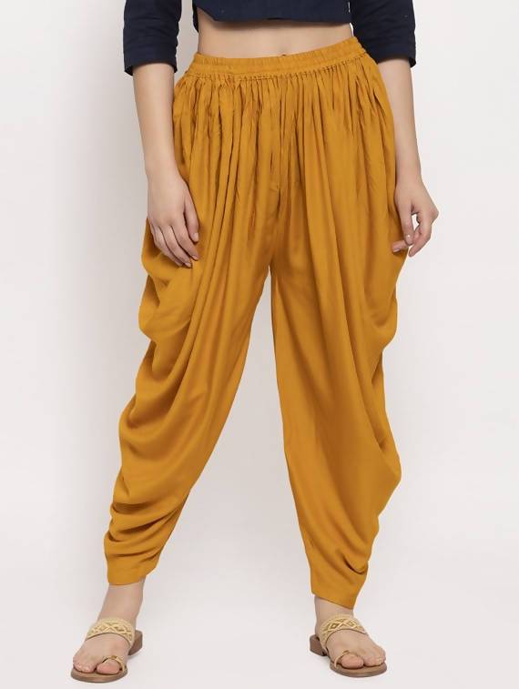 Cheera Women’s Mustard Dhoti Pant CH09D