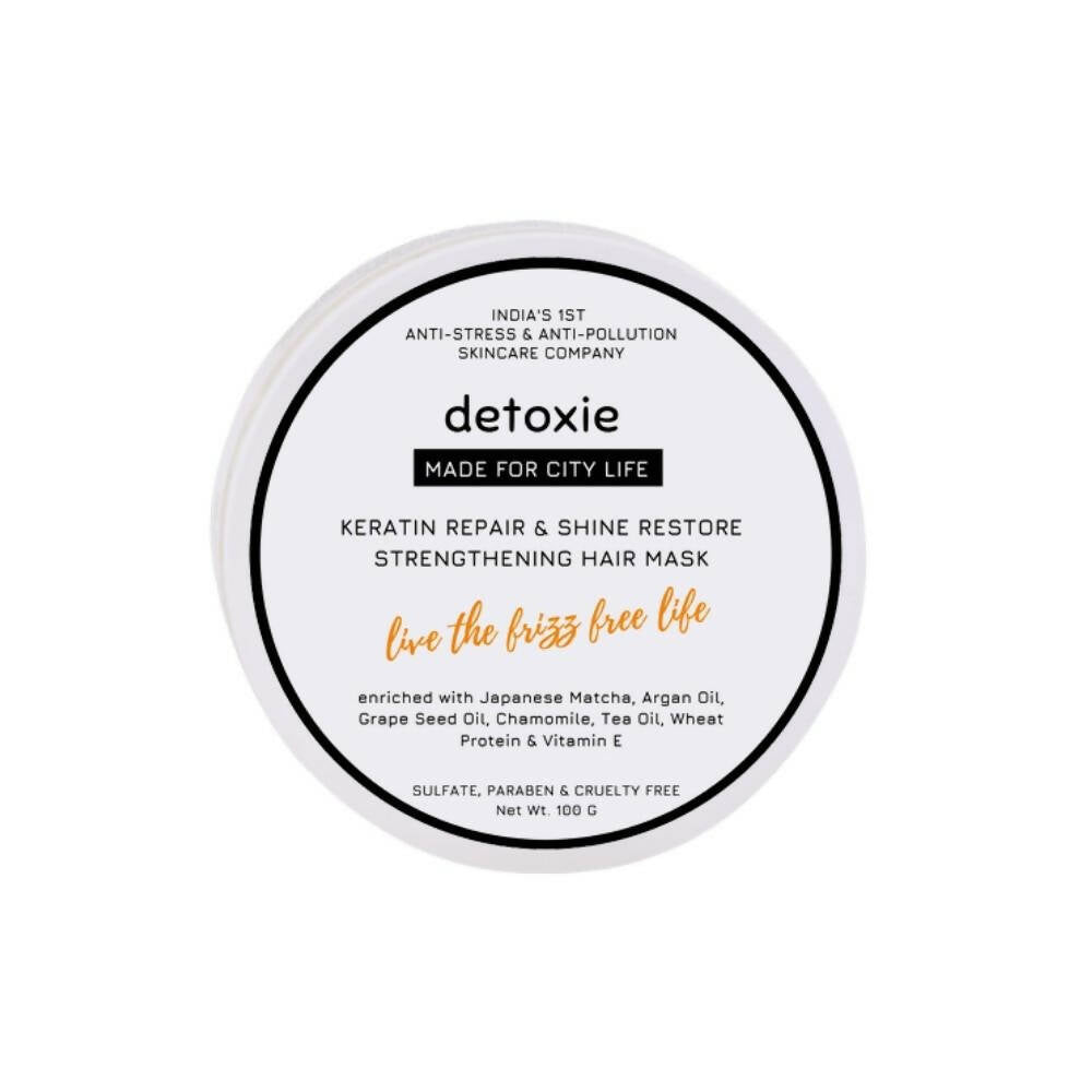 Detoxie Keratin Repair & Shine Restore Strengthening Hair Mask - 100 gms