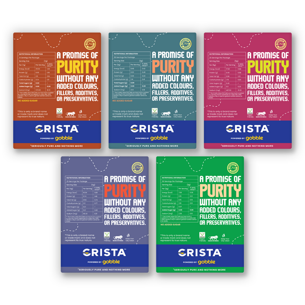 Crista Spices Indian Street Food Seasonings Combo Pack