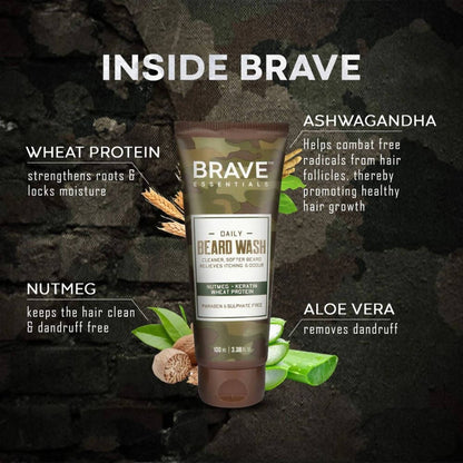 Brave Essentials Daily Beard Wash