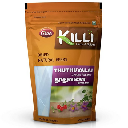 Killi Thuthuvalai | Climbing Brinjal | Solanum trilobatum | Kantakari Leaves Powder