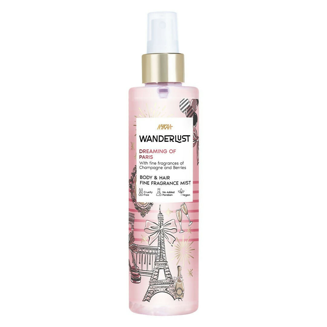 Wanderlust Body & Hair Mist - Dreaming of Paris Long Lasting Perfume, Champagne & Berries