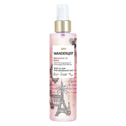 Wanderlust Body & Hair Mist - Dreaming of Paris Long Lasting Perfume, Champagne & Berries