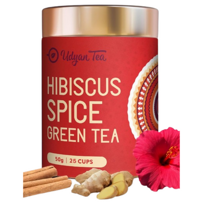 Udyan Tea Hibiscus Spice Green Tea