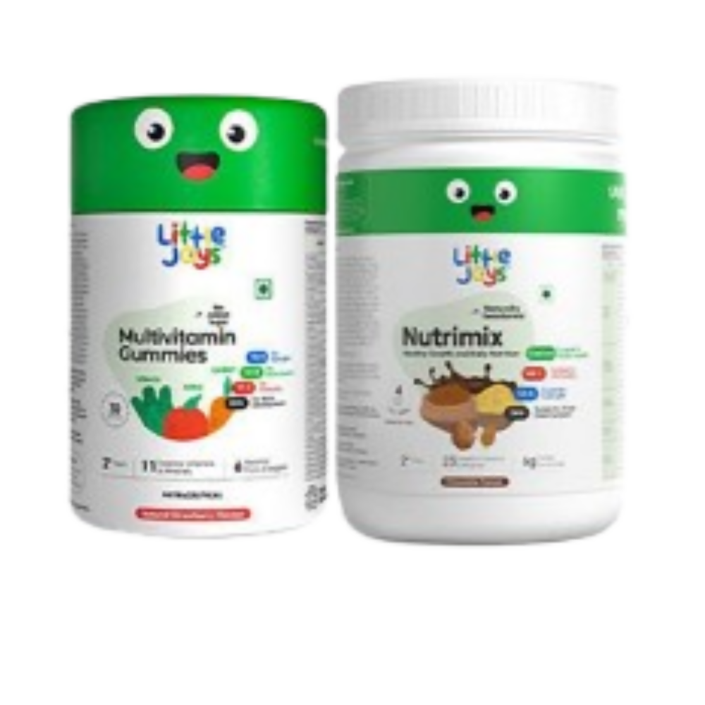 Little Joys Nutrimix Nutrition Powder 2 - 6 yrs + Multivitamin Gummies Combo