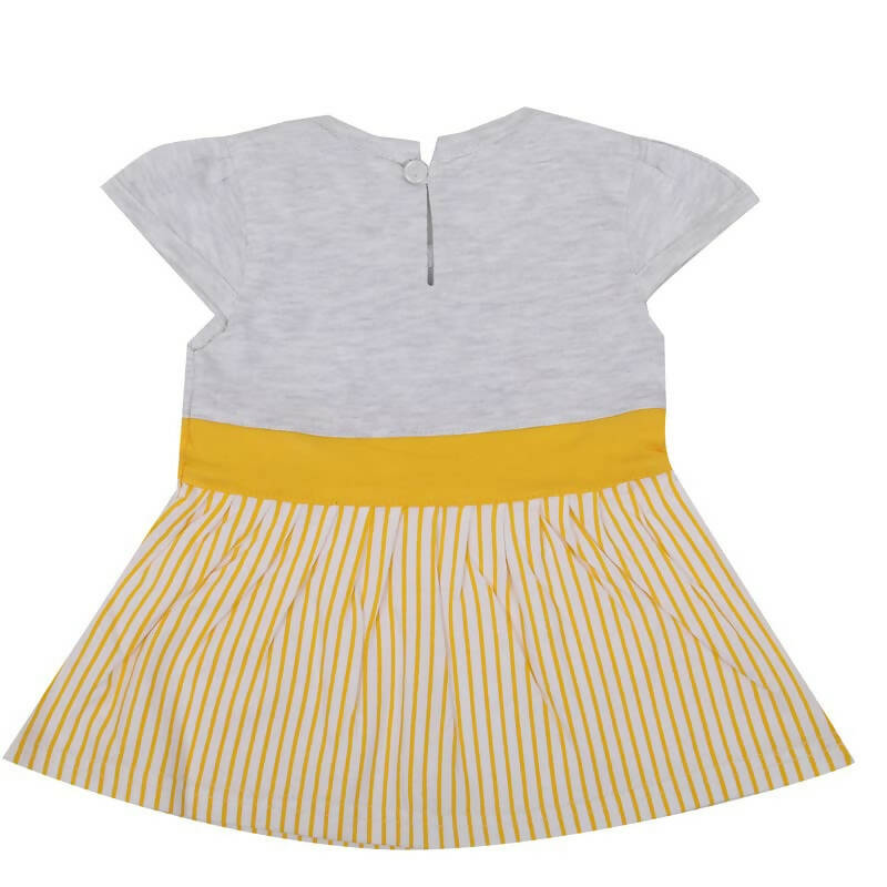 NammaBaby Baby Girl's A-Line Mini Frock Dress - Yellow 120