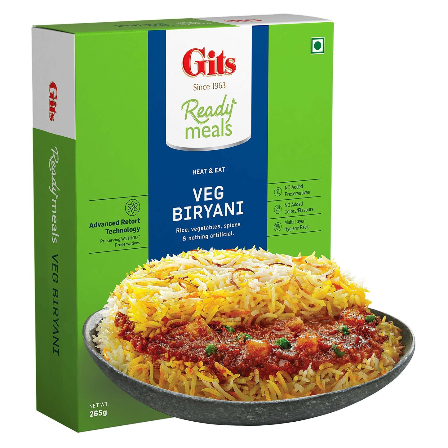 Gits Ready to Eat Veg Biryani Pure Veg