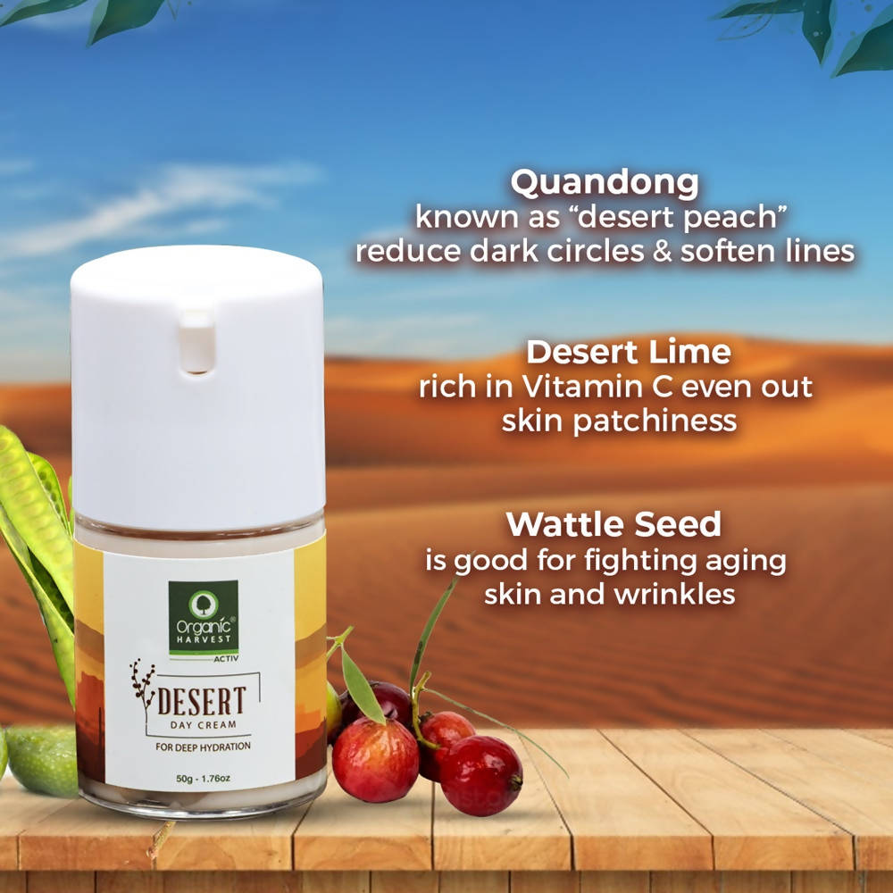 Organic Harvest Desert Day Cream For Deep Hydration - 50 gms