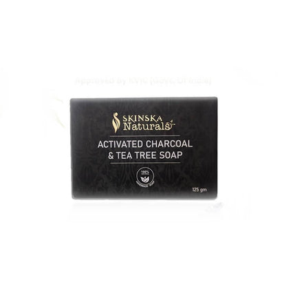 Skinska Natural Activated Charcoal & Tea Tree Soap