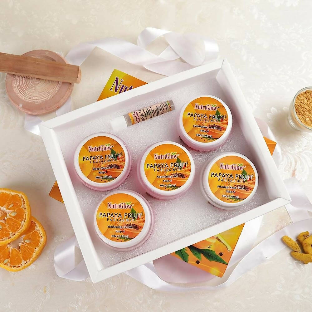 NutriGlow Papaya Fruit Facial Kit - 260 gms