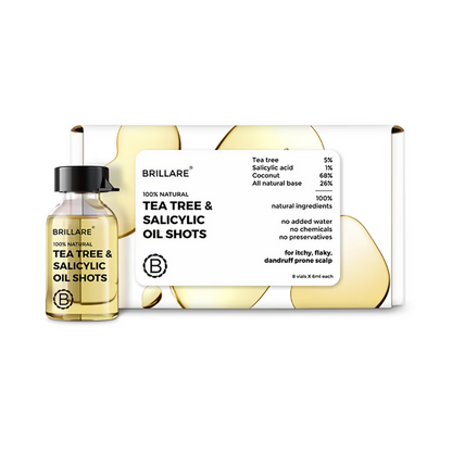 Brillare Tea Tree & Salicylic Oil Shots For Dandruff Control