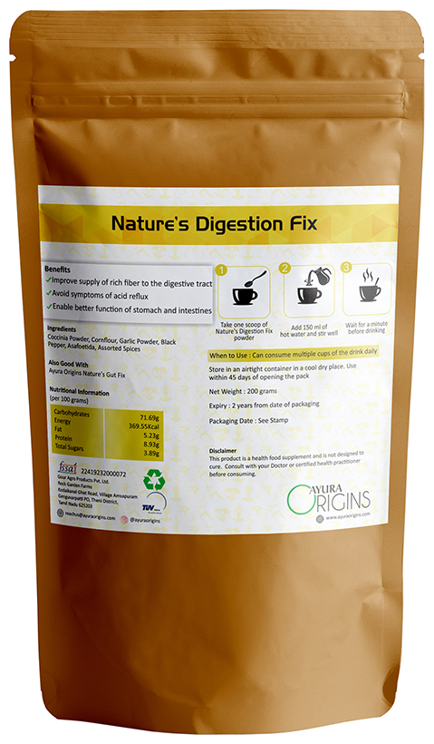 Ayura Origins Nature's Digestion Fix Powder