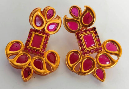 Pink Designer Earrings