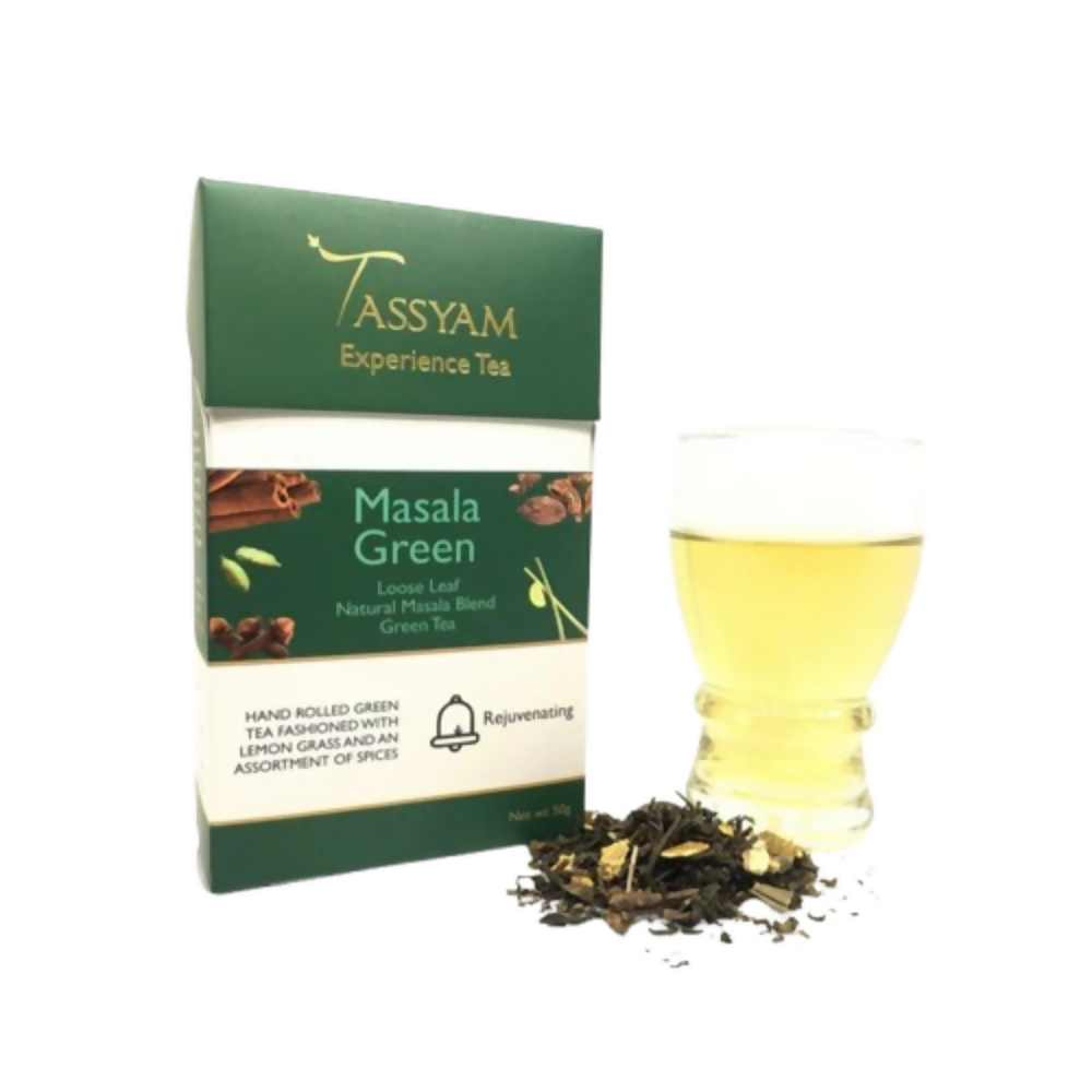 Tassyam Organics Masala Green Tea - Box