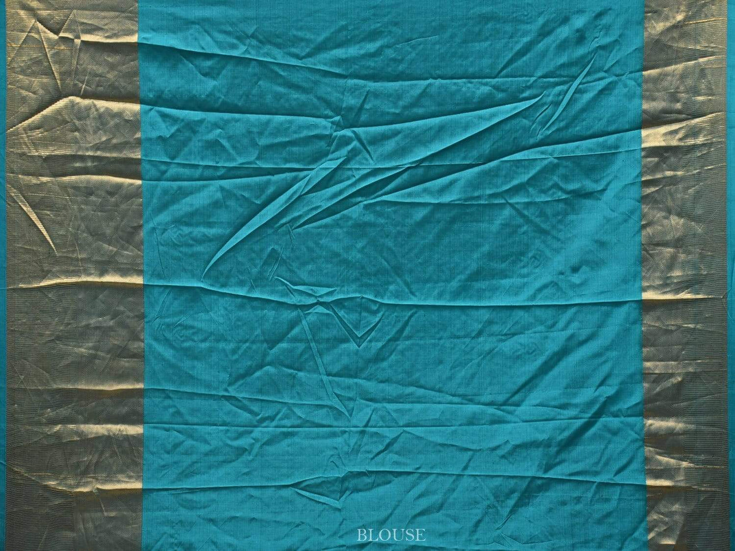 Red and Teal Bandhani Kanchipuram Silk Handloom Saree with Big Buta Design - Global Threads